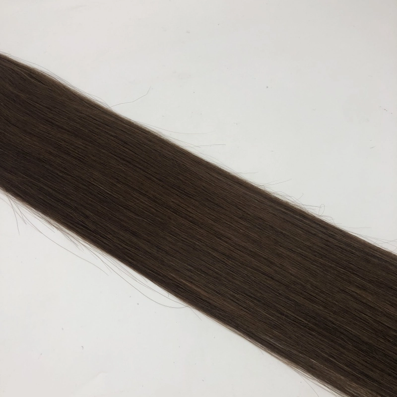 Factory Supply top remy human hair medium brown feather twins hair extensions for woman HJ 056